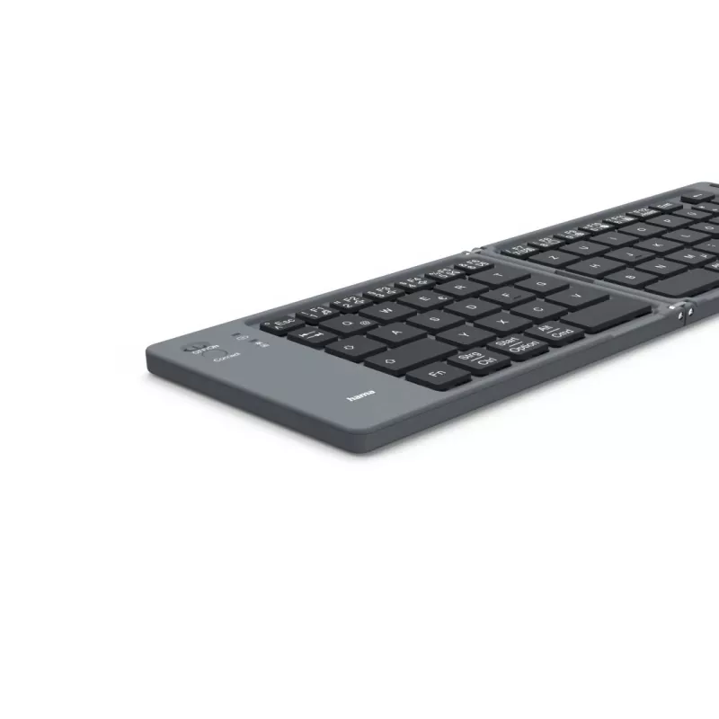 Hama Travel 450 QWERTZ nemecká Bluetooth čierna, tmavosivá
