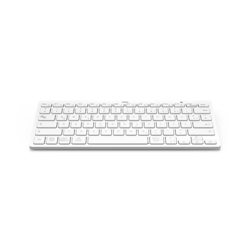 Hama Travel 400 QWERTZ nemecká Bluetooth sivá, biela