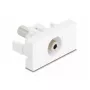 DeLOCK modul Easy 45 3,5 mm 3-pinová jack zásuvka na zásuvku, biely (90848)