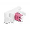 Vláknový adaptér DeLOCK 90846 LC Multi-mode 1 ks fialový biely