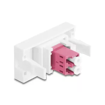 Vláknový adaptér DeLOCK 90846 LC Multi-mode 1 ks fialový biely