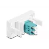 Vláknový adaptér DeLOCK 90845 LC Multimode 1 ks aqua farba biely