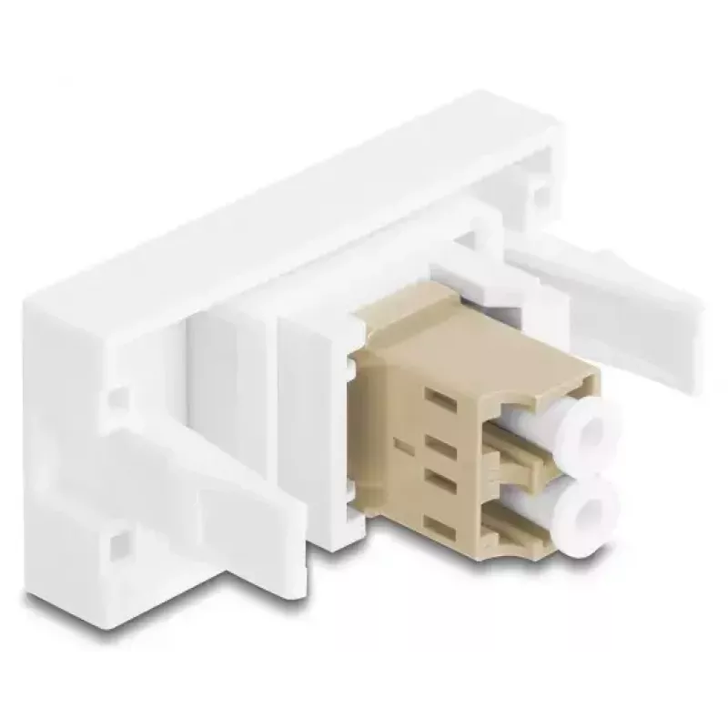 Vláknový adaptér DeLOCK 90840 LC Multimode 1 ks béžový biely