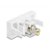 DeLOCK 90856 Keystone modul RCA biely 22,5 mm x 45 mm x 33 mm