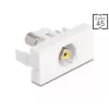 DeLOCK 90856 Keystone modul RCA biely 22,5 mm x 45 mm x 33 mm