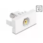 DeLOCK 90856 Keystone modul RCA biely 22,5 mm x 45 mm x 33 mm
