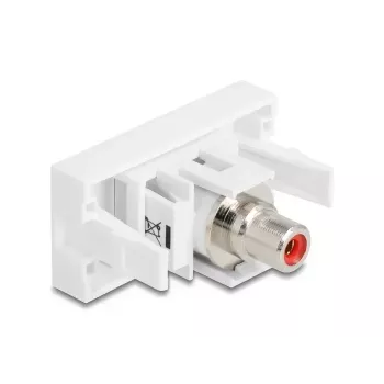 DeLOCK 90857 Keystone modul Cinch červený biely 22,5 mm 45 mm 33 mm