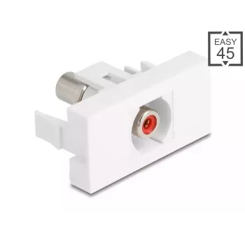 DeLOCK 90857 Keystone modul Cinch červený biely 22,5 mm 45 mm 33 mm