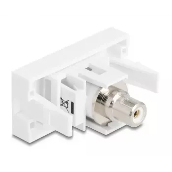 DeLOCK Keystone modul 90858 plochý biely Cinch konektor 1