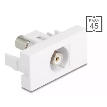 DeLOCK Keystone modul 90858 plochý biely Cinch konektor 1