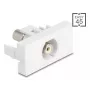 DeLOCK Keystone modul 90858 plochý biely Cinch konektor 1