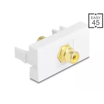 DeLOCK Keystone modul 90859 Cinch konektor biely žltý