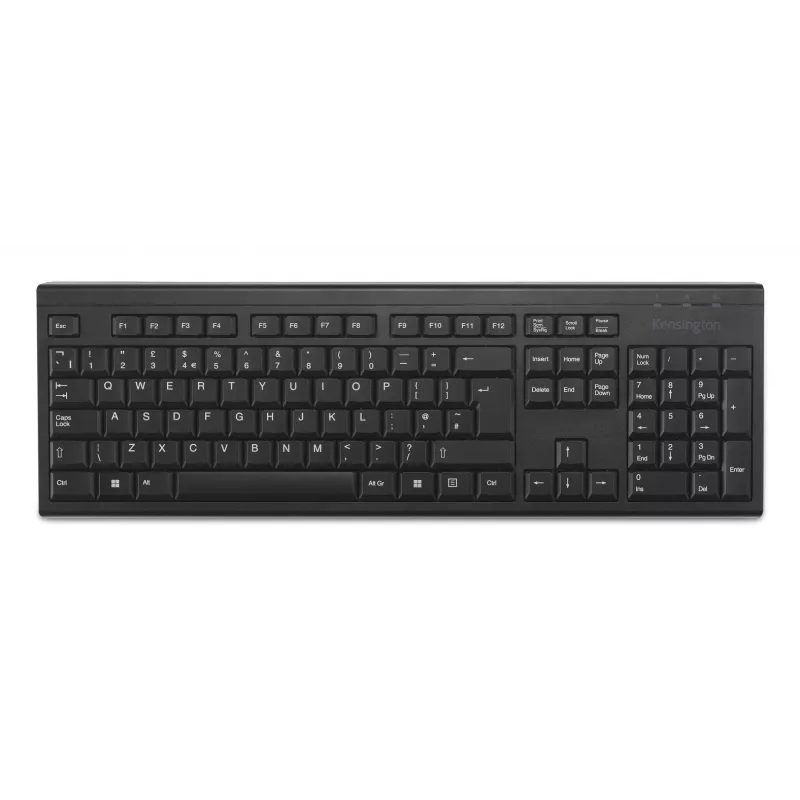 Kensington KB150 EQ bezdrôtová klávesnica, Full-Size (100%), bezdrôtová, RF Wireless, membránová, QWERTY, čierna
