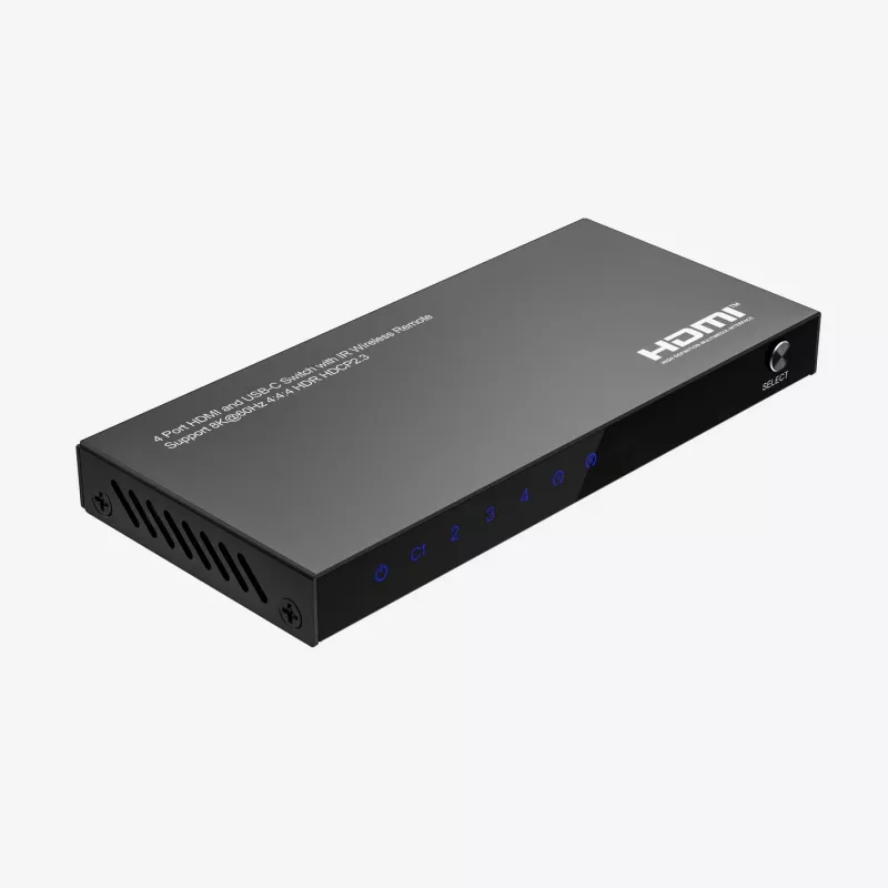 HDMI prepínač MicroConnect MC-USBCHDMISWITCH0401-8K 8K rozlíšenie