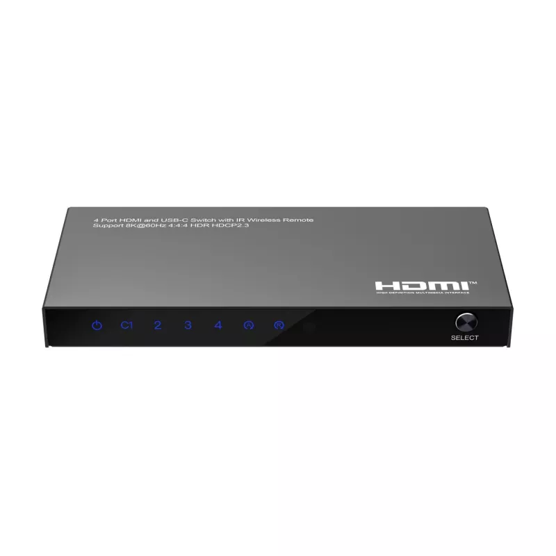 HDMI prepínač MicroConnect MC-USBCHDMISWITCH0401-8K 8K rozlíšenie