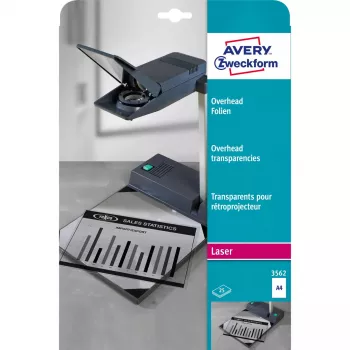 Transparentné A4 listy Avery 3562