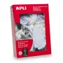 Etikety APLI 00390 500 kusov biela obdĺžnik 2,2x3,5 cm