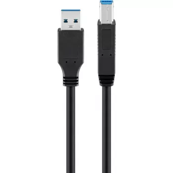 Goobay 95719 USB kábel USB 3.2 Gen 1 1m USB A USB B čierny