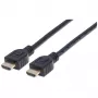 Manhattan HDMI 4K@60Hz kábel s Ethernetom - CL3 certifikovaný, 3 m, vhodný pre inštaláciu do steny, pre VŠETKY 4K a 1080p/HD aplikácie – na okamžitý upgrade alebo aby ste boli pripravení, keď to budete potrebovať, konektor-konektor, čierny, Ultra HD 4k x 2k, doživotná záruka, Premium High Speed