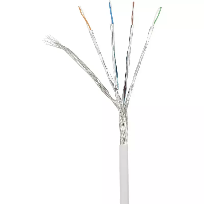 Renkforce Sieťový kábel Cat6a S/FTP 1381764, 10 m, sivý