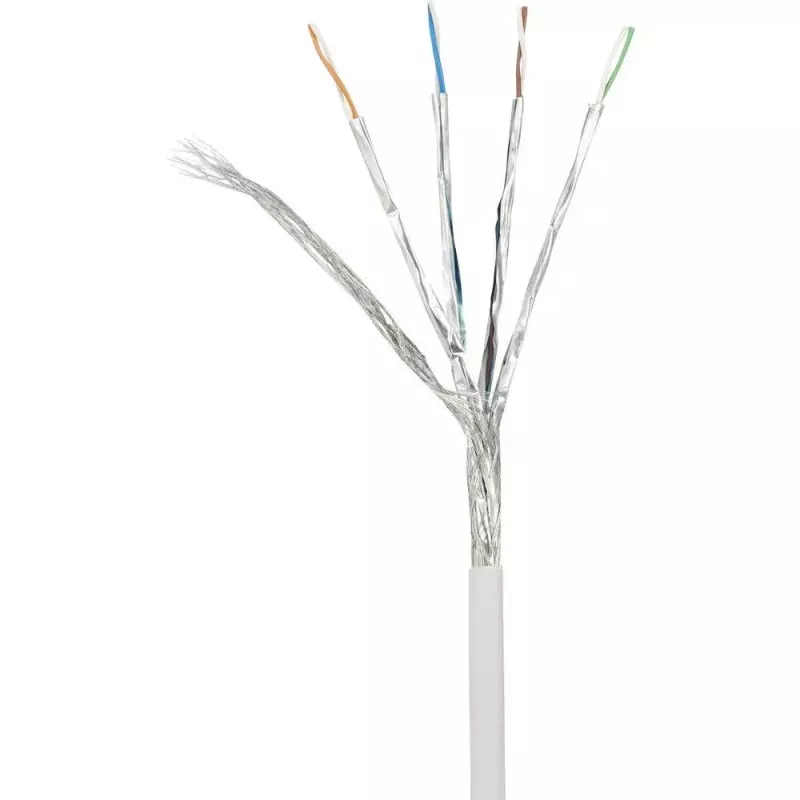 Sieťový kábel Renkforce RF-4145295 15m Cat6a S/FTP sivý