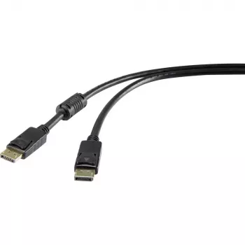 DisplayPort kábel Renkforce RF-4212201 1,8 m čierna