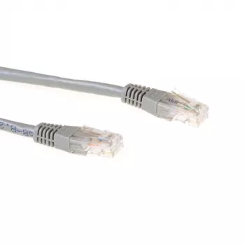 ACT sivá 10 metrov U/UTP CAT6A patch kábel s RJ45 konektormi