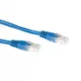 ACT modrý 7 metrov U/UTP CAT6A patch kábel s RJ45 konektormi
