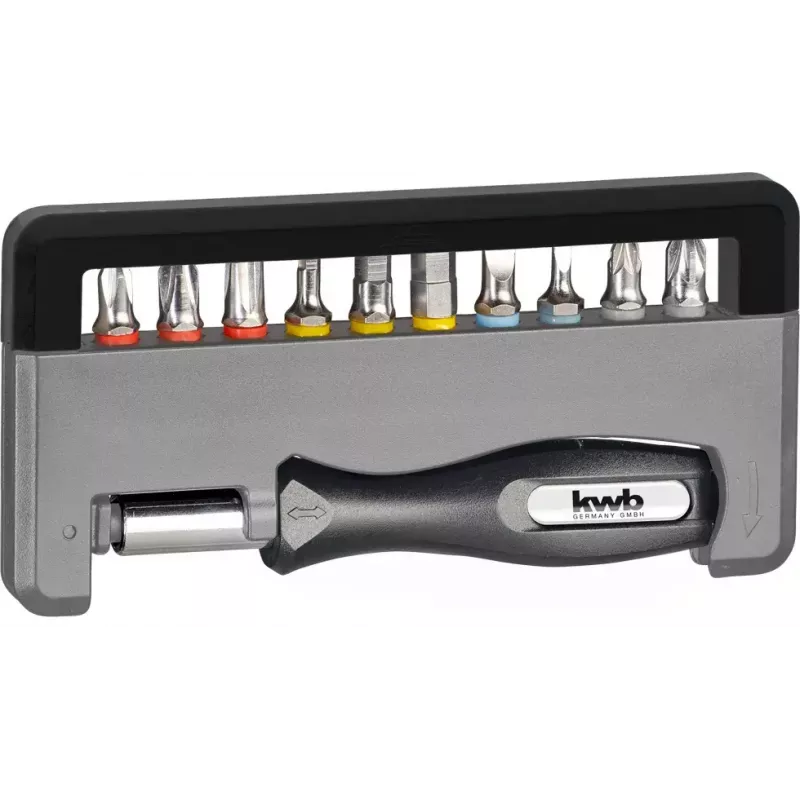 Sada skrutkovacích bitov KWB Industrial Steel Standard Handy Bit Box