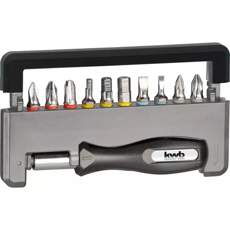 Sada skrutkovacích bitov KWB Industrial Steel Standard Handy Bit Box