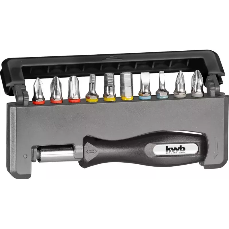 Sada skrutkovacích bitov KWB Industrial Steel Standard Handy Bit Box
