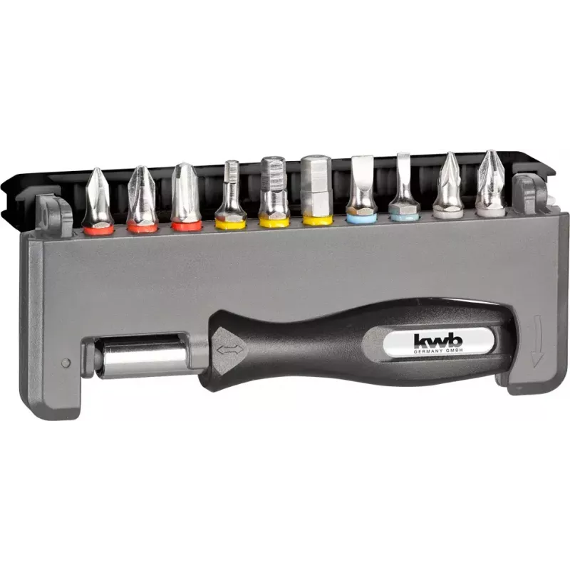 Sada skrutkovacích bitov KWB Industrial Steel Standard Handy Bit Box