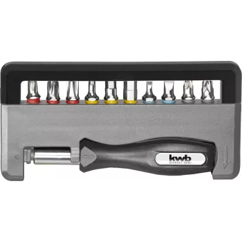 Sada skrutkovacích bitov KWB Industrial Steel Standard Handy Bit Box