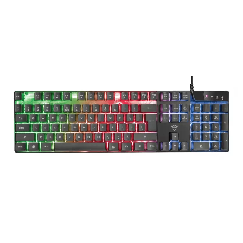 Trust GXT 835 Azor klávesnica herná USB nemecká čierna