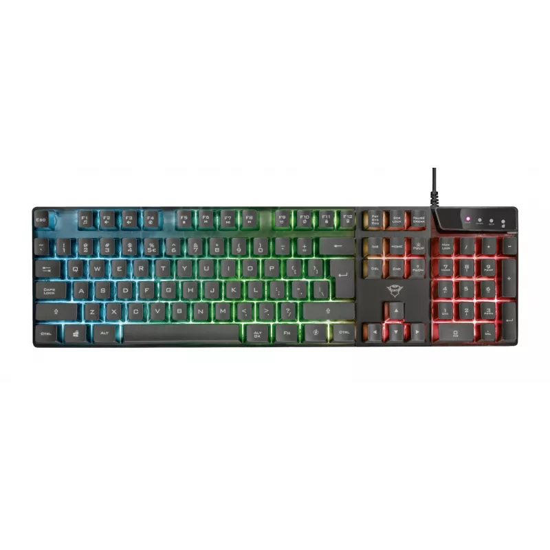 Trust GXT 835 Azor klávesnica herná USB nemecká čierna