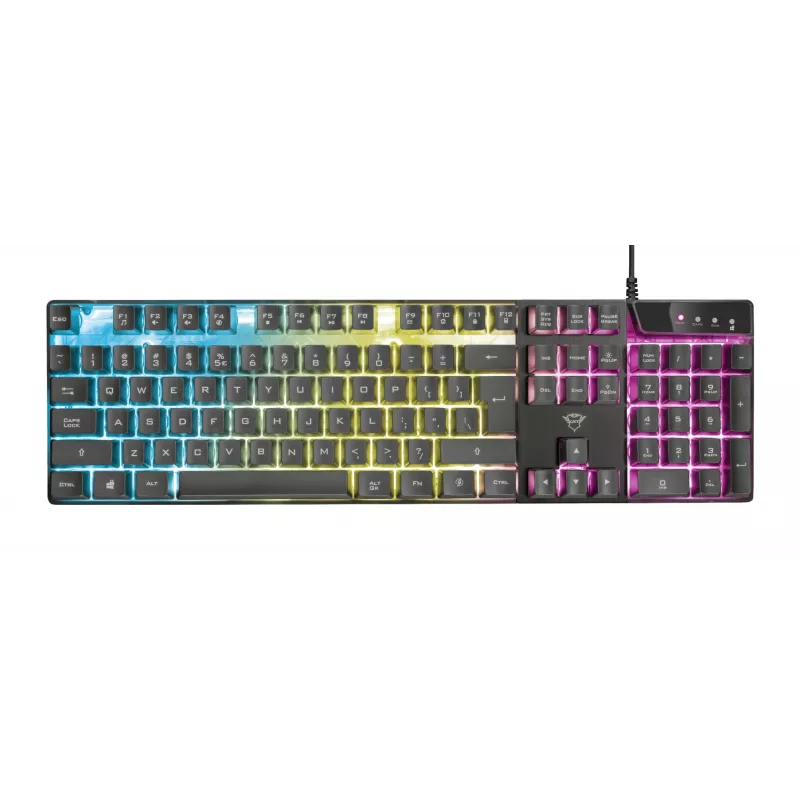 Trust GXT 835 Azor klávesnica herná USB nemecká čierna
