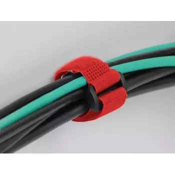Suchý zips na káble DeLOCK 19545 červená 190 mm 25 mm 5 kusov