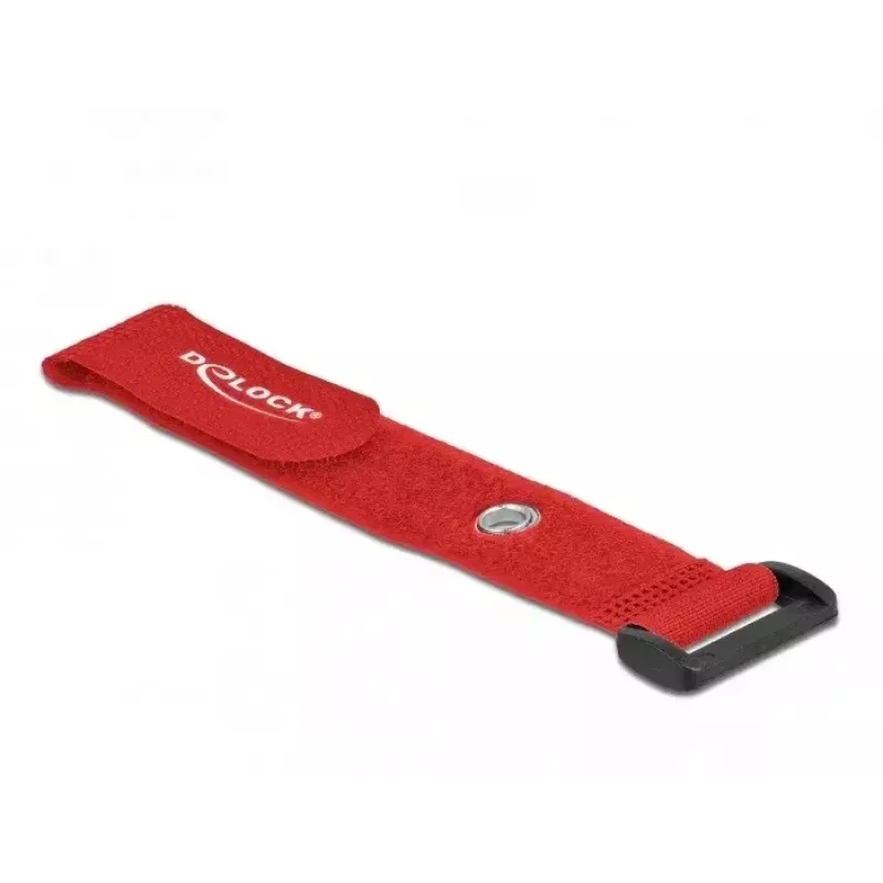 Suchý zips na káble DeLOCK 19545 červená 190 mm 25 mm 5 kusov