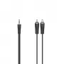 Hama 00205112 audio kábel 5 m 3,5 mm 2 x RCA čierny