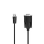 Hama 00200622 sériový kábel čierny 1,5 m Sub-D USB-A