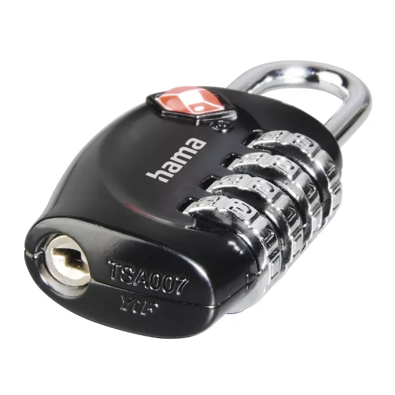 Hama 00139502 zámok na kufor/alarm kufor s číselným zámkom čierny, červený, strieborný, biely