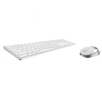 Rapoo 9850M klávesnica a myš vrátane Home RF Wireless Bluetooth QWERTZ nemecká biela