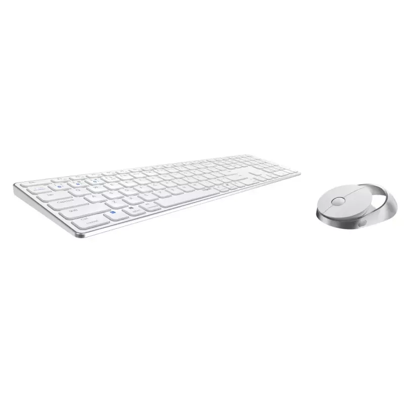 Rapoo 9850M klávesnica a myš vrátane Home RF Wireless Bluetooth QWERTZ nemecká biela