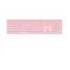Rapoo E9800M klávesnica bezdrôtová Bluetooth QWERTZ nemecká ružová