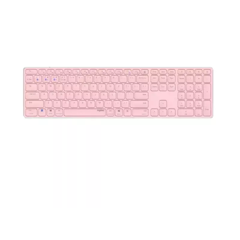Rapoo E9800M klávesnica bezdrôtová Bluetooth QWERTZ nemecká ružová