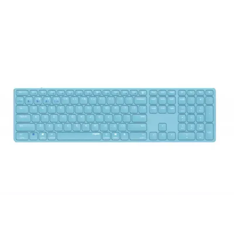 Rapoo E9800M klávesnica Home RF Wireless Bluetooth QWERTZ nemecká modrá