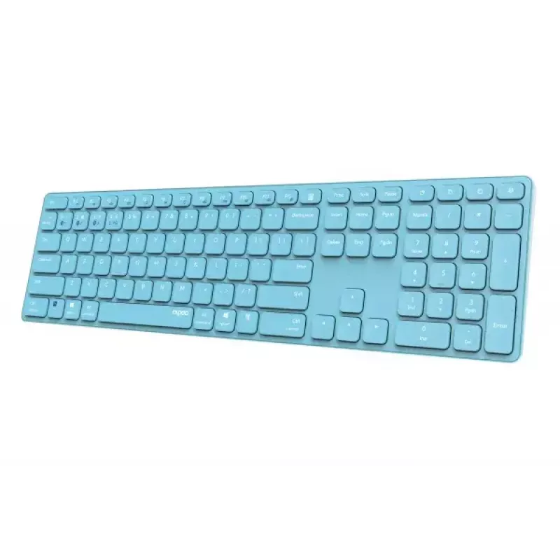 Rapoo E9800M klávesnica Home RF Wireless Bluetooth QWERTZ nemecká modrá