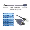 ACT modrý 1 meter LSZH S/FTP CAT6A MPTL predlžovací kábel bez aretačných západiek s RJ45 konektormi