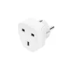 Hama 00223459 adaptér sieťovej zástrčky typ E/F Hybrid typ G (UK) biely