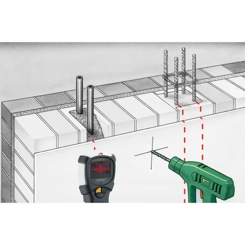 Laserliner MultiScanner Plus digitálny multidetektor železný kov elektrické vedenie kov neželezný kov drevo